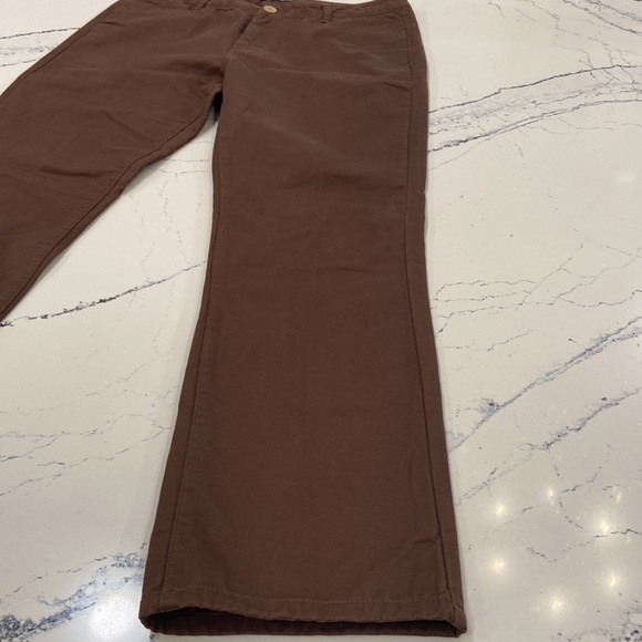 Natural Reflections Brown Lined Pants with Red and Black Checked Lining sz. 12 - Picture 2 of 7